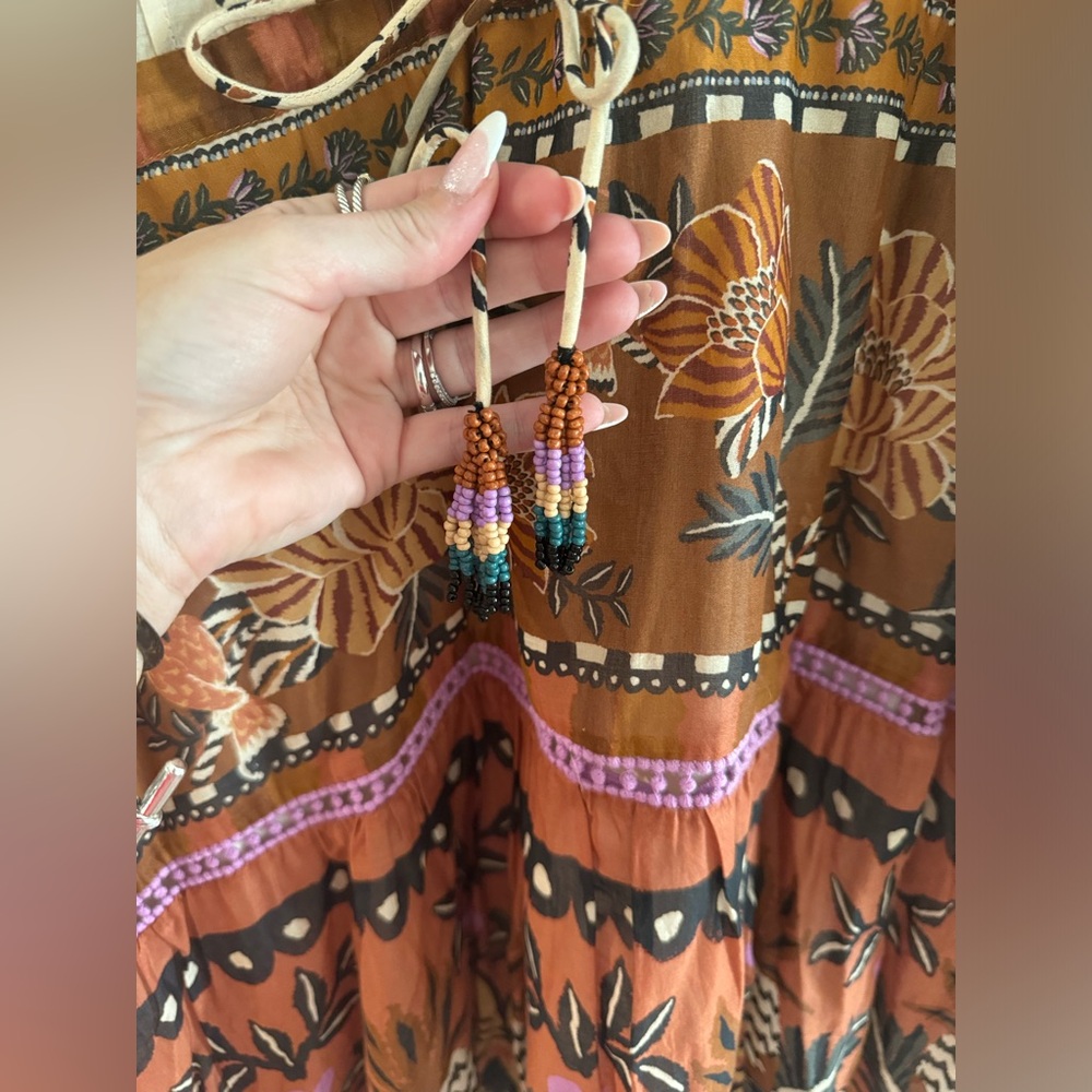 Farm Rio Anika Botanical Ruffled Mini Dress - Picture 4 of 7